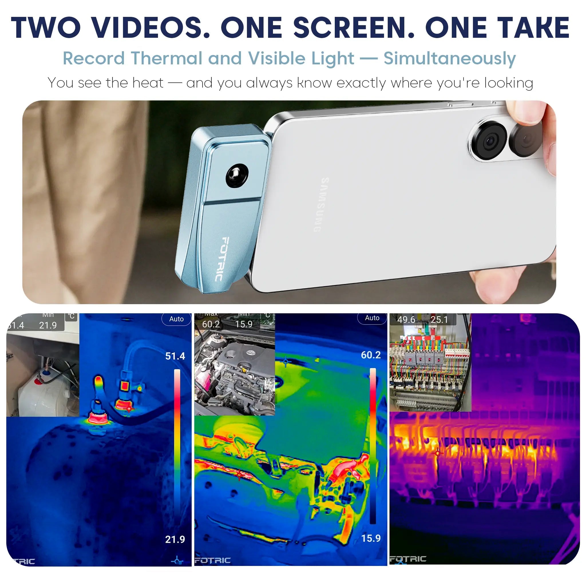 FOTRIC EU Official Store-FOTRIC TP320A Portable Thermal Imaging Camera-